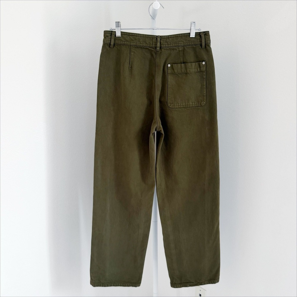 Wilfred Free Aritzia Barrel Jeans Size 6 Green Denim High Rise - Picture 3 of 6